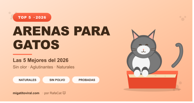 mejores arenas para gatos 2026 comparativa