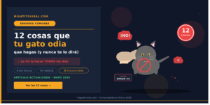 Cosas que tu gato odia que hagas según la etología felina