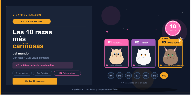 Razas de gatos más cariñosas del mundo