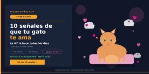 Señales de que tu gato te ama según la ciencia felina