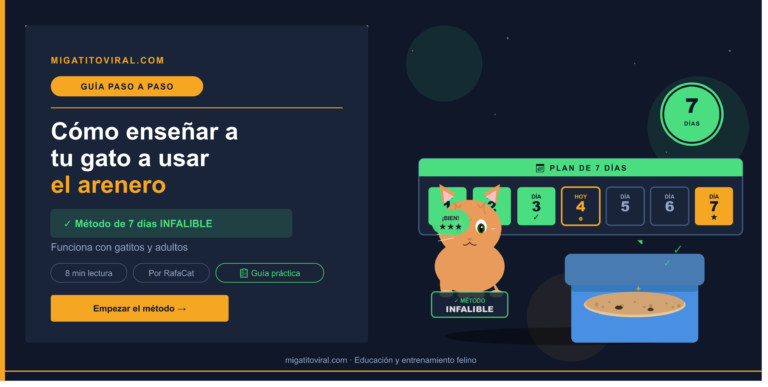 Cómo enseñar a tu gato a usar el arenero correctamente