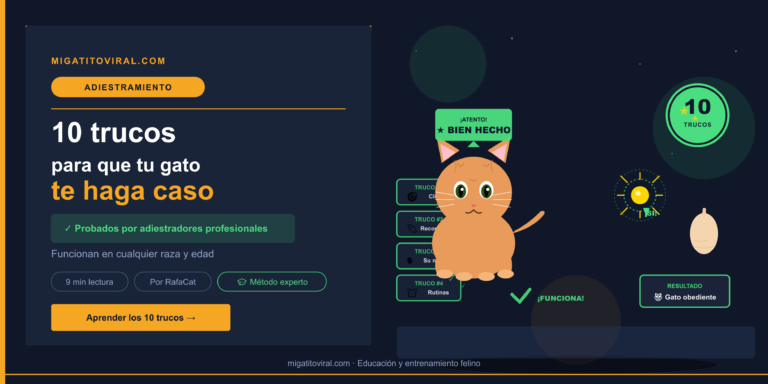 Trucos para que tu gato te haga caso con refuerzo positivo