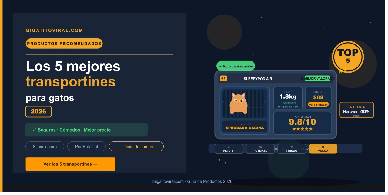transportines para gatos 2026