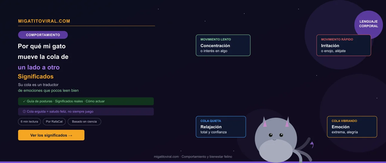 por que mi gato mueve la cola de un lado a otro significados